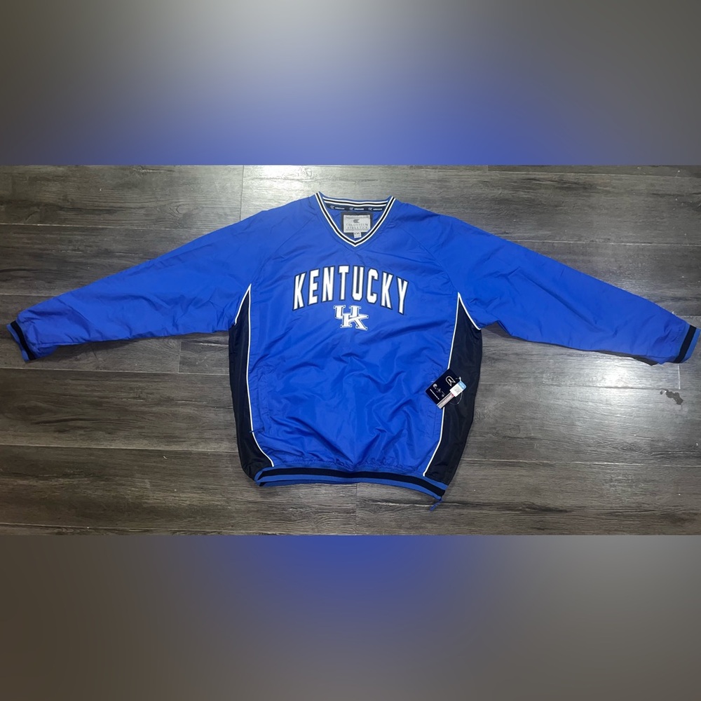 Men's XXL Colosseum Kentucky Wildcats Fair Catch Pullover Windbreaker Jacket